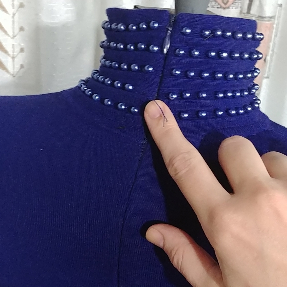 Vintage 80s Sweater Dress - Picture 7 of 10